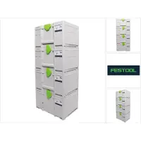 Festool SYS3 M 237 Set de coffrets Systainer 396 x 296 x 237 mm - 21,4 l (4x 204843)