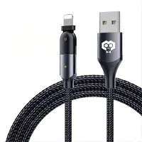MonkeyTEC Câble de charge rapide USB-C vers Lightning pour iPhone Rotation 180