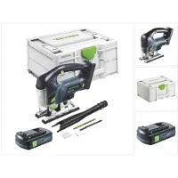 Festool CARVEX PSBC 420-Basic Scie sauteuse pendulaire sans fil 18 V 120 mm Brushless + 1x batterie 3,0 Ah + Systainer - sans chargeur