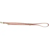 Trixie Pure adjustable lead, leather, S–M: 2 m/15 mm, pink (Chien, Général, Promenade)