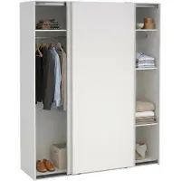 Dmora Gomer - Garde-robe 2 portes\, 179x220h cm Blanc, Penderie