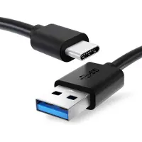 Cellonic Câble USB de données data 1m compatible avec Essential Phone Cordon USB de charge USB C Type C vers USB A 3.0 3A noir Fil PVC