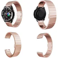 Wigento Pour Samsung Galaxy Watch 6 5 4 Normal Pro Classic toutes les tailles Deluxe bracelet en acier