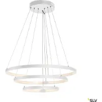 SLV imposante lampe LED suspendue One Triple PD Dali dimmable couleur de lumière commutable Ø80 cm blanc mat