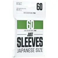 GameGenic Pochettes pour cartes format japonais, vert, 60 pièces, sans acide