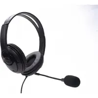 Tellur Casque filaire Basic PCH2, microphone, contrôle filaire, USB, noir