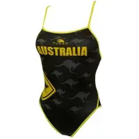 Turbo Maillot De Bain à Fines Bretelles Australia Kangaroo Signal