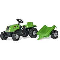 Rolly Toys Trettraktor mit Anhänger, ab 2,5 Jahre, Schlepper, Anhängerkupplung