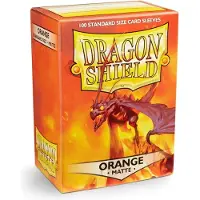 Arcane Tinmen Pochettes standard Dragon Shield, orange mat - 100 pochettes