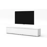 AX Living TV Board Loriano 2x100 debout Buffet bas blanc mat/brillant