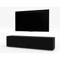 AX Living Zivolli Buffet bas 160 cm noir façade à lamelles