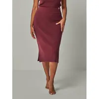 YOU LOOK PERFECT Jupe 'Erika' bordeaux