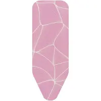 Brabantia Housse de table à repasser C avec 8 mm molleton 124x45 cm, Repassage + entretien du linge : accessoires, Pink, Rose