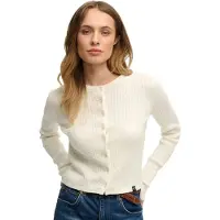 Superdry Essential Cardigan Blanc 2XS Femme