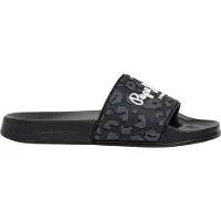 Pepe Jeans pour femme. PLS700004 Tongs coulissantes Leo noir (37), Plat, Aucun, Casuel