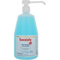 Baccide - Gel hydroalcoolique - Elimine 99,9% des virus et bactéries - 96,8% d'eau et d'ingrédients d'origine végétale - Fabriqué en France - 1L 1000 ml Gel(S)