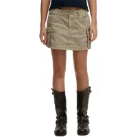Superdry Cargo Mini Skirt Beige S Femme