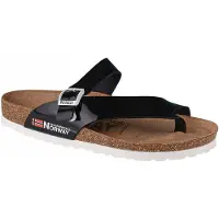 Geographical Norway Sandalias Infradito Donna GNW20415-35, Tongs, Femme, Noir, Taille : 36