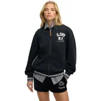 Superdry pour femme. W2012594A Veste bombardier Country Club marine (XXS), Casuel, Coton