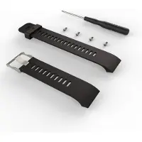 INF Bracelet de montre en silicone pour Garmin Forerunner 35/30 noir 6 pièces