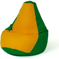 Go Gift Sac Sako pouffe poire vert-jaune XXL 140 x 100 cm