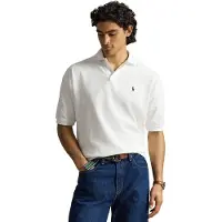 Ralph Lauren pour homme. 710B18907002 Polo Relaxed Fit en piqué blanc (XXL), Casuel, Coton, Manche courte