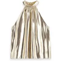 Scotch & Soda Golden Sleeveless T-shirt Beige 36 Femme