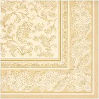 Papstar 11681 Papierserviette Seidenpapier Champagner (e) (50 pcs, 40 x 40 cm)