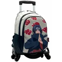 Toybags Naruto Itachi Primary Double Wheeled Backpack Blanc Enfants