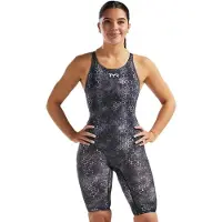 Tyr Thresher Akurra Open Back Competition Swimsuit Gris 30 Femme