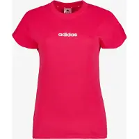 Adidas T-shirt fonctionnel 'Essentials' rose foncé / blanc