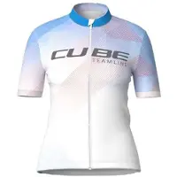 Cube Cmpt Teamline Short Sleeve Jersey Blanc M Femme