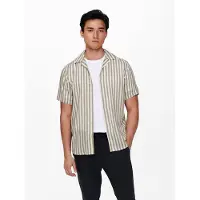 Only & Sons Chemise 'Wayne' taupe / gris clair
