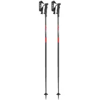 LEKI Hot Shot, bâtons de ski, noir/rouge