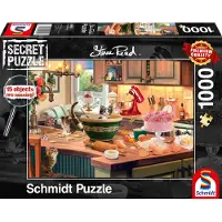 Sonstige Verlage Jeux Puzzle 1000 pièces Secret Puzzle À la table de la cuisine