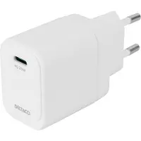 Deltaco USBC-AC152 (20 W, 1 portion), Chargeur USB, Blanc