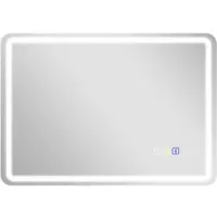 HOMCOM Miroir de salle de bain LED , coussin anti-buée, 3 couleurs réglables