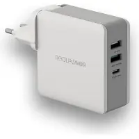 RealPower 306837 DeskCharge-65 Travel Wall Charger