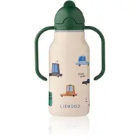 Liewood Récipient isotherme 'Kimmie 250 ml' crème / bleu clair / cognac / vert foncé
