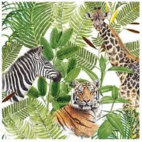 Ambiente 20 SERVIETTES SAFARI AFRIQUE 33X33CM