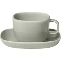 Blomus VAHLO Kaffeetassen-Set mirage gray 2tlg, Tasse, Gris