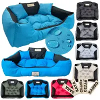 AIO Factory Grand lit pour chien et chat 145 x 115 Bleu - Kingdog