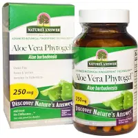 Natures Answer , Phytogel d'Aloe Vera, 250 mg, 90 Gélules Végétariennes