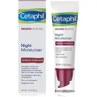 Cetaphil Night Cream Redness Selonvage Night Hydratrizer pour le visage 1,7 fl oz pour les rougeurs sches Skin Hypoallernic Fragrance gratuiteme