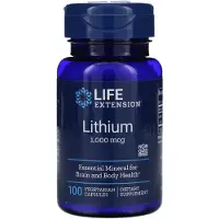 Life Extension , Lithium, 1.000 mcg, 100 Capsules Végétariennes