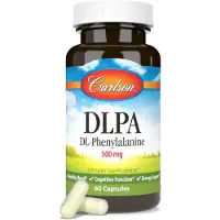 Carlson , DLPA, DL-Phénylalanine, 500 mg, 60 Capsules