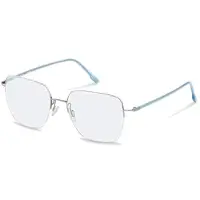 Rodenstock Lunettes de Vue - - R7143 - Métal Metallo - Argenté &amp; Bleu - 54/17/140