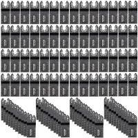 Vevor Kit Scie à Outil Oscillant 45 - 47 HRC Lame Outil Multifonction Oscillante Lame de Scie de 34,92 mm Lame de Scie Oscillante 100 PCS Coupe Précise et Rapide pour Faciliter le Processus de Coupe