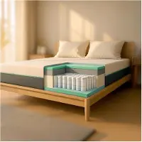 THE WHITE STONE Chronos | Matelas Simple 80x190 avec Ressorts Ensachés et Mousse Viscoélastique | Hauteur 25 cm | Antiallergique et Respirant | Housse Amovible | Dispositif Médical Classe 1 | Fabriqué en Italie