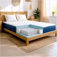 11.11 SRLS Matelas simple 90 X 200 Ressorts ensachés et Memory Foam | Hauteur 30 cm | Hypoallergénique et respirant | Dispositif Médical Classe 1 | Fabriqué en Italie